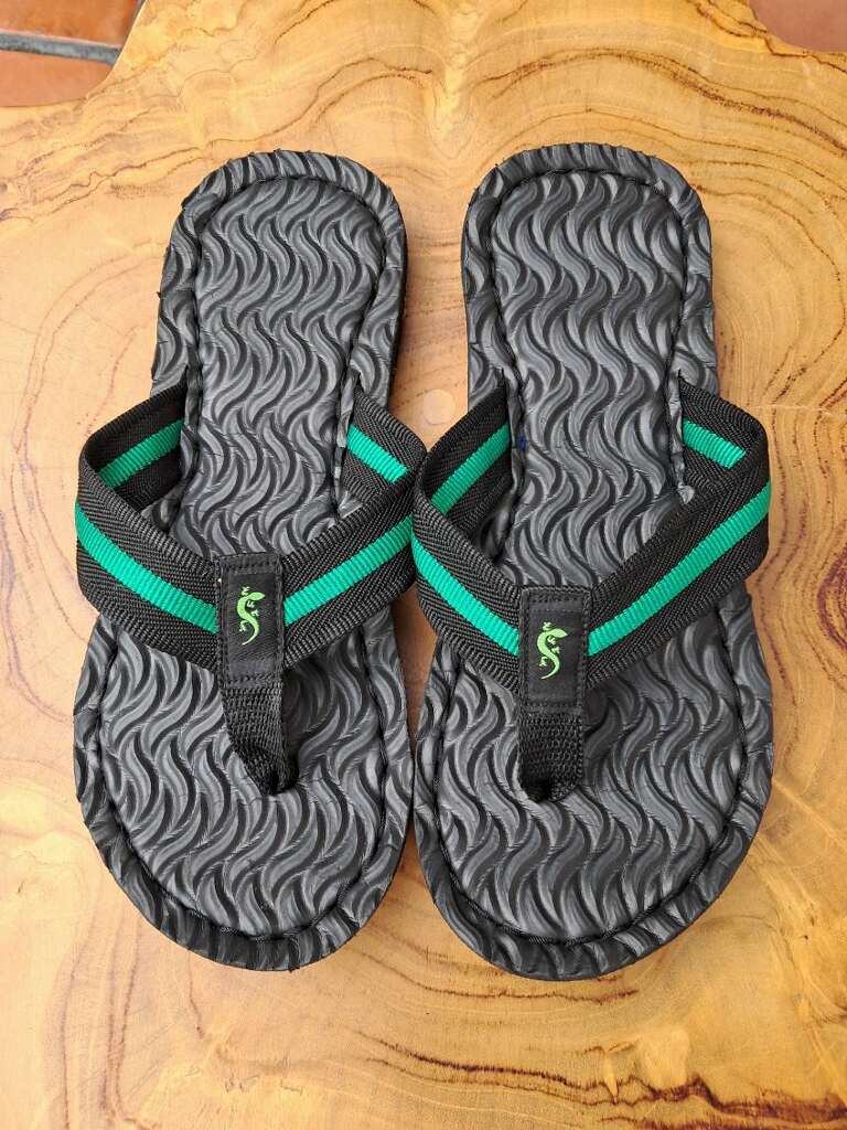 Green Stripe on Black